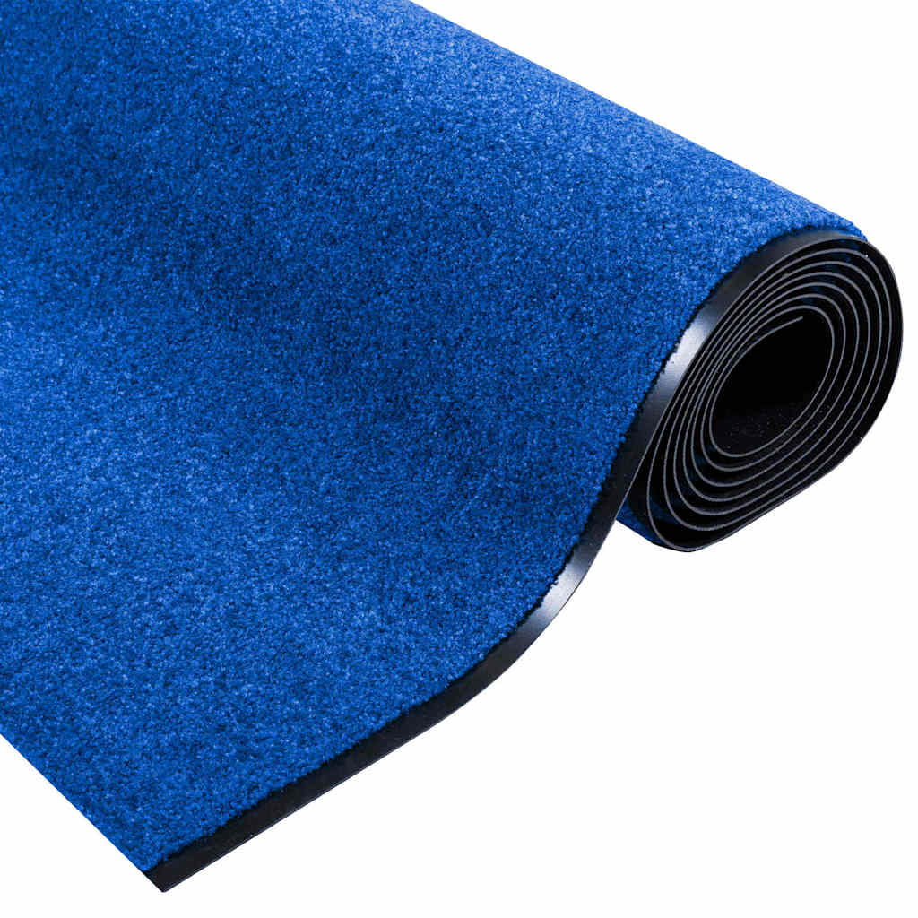Durų kilimėlis Mėlyna ir juoda 120 x 350 cm Poliamidas ir PVC
