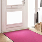 Durų kilimėlis Rožinė ir Juoda 120 x 250 cm Poliamidas ir PVC