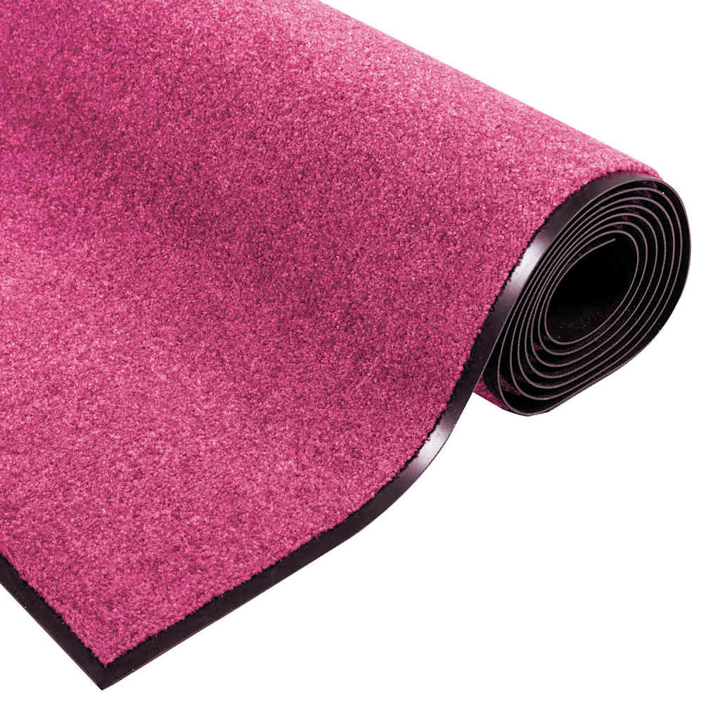 Durų kilimėlis Rožinė ir Juoda 120 x 300 cm Poliamidas ir PVC