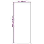 Durų kilimėlis Rožinė ir Juoda 120 x 300 cm Poliamidas ir PVC