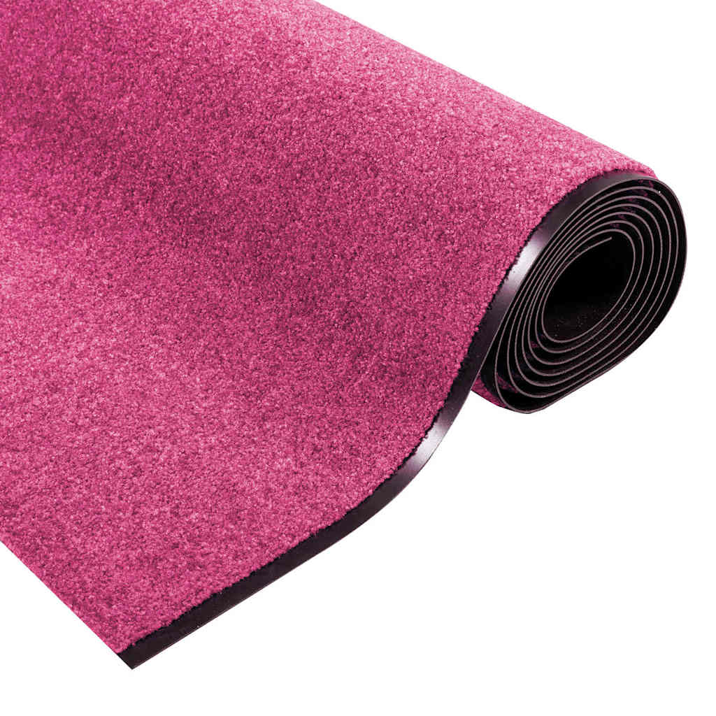 Durų kilimėlis Rožinė ir Juoda 120 x 400 cm Poliamidas ir PVC