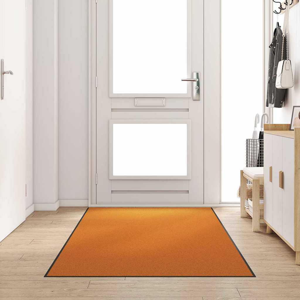 Durų kilimėlis Kita Oranžinis ir Juodas 120 x 250 cm