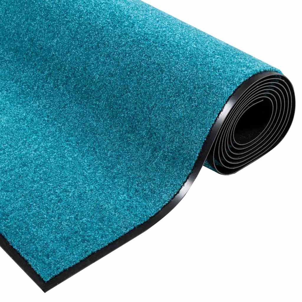 Durų kilimėlis Cianas ir Juodas 120 x 300 cm Poliamidas ir PVC