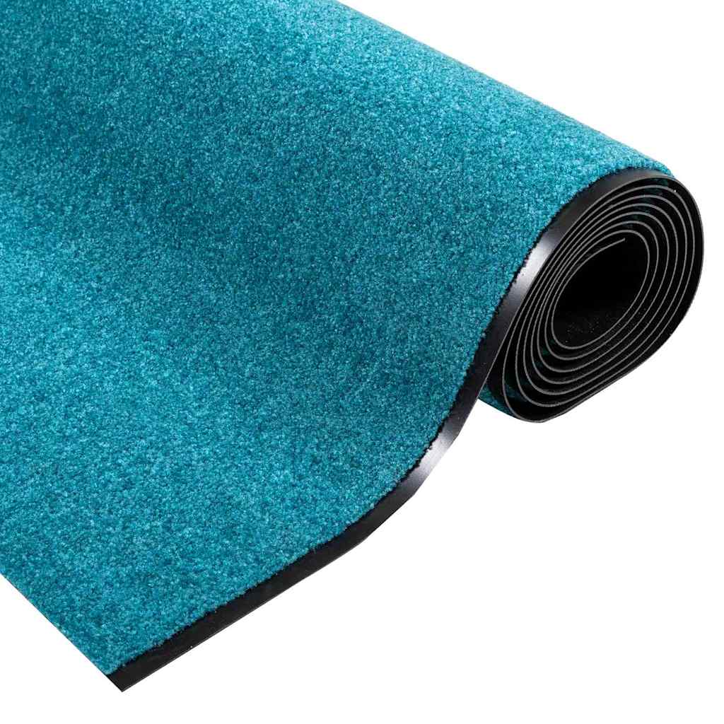 Durų kilimėlis Cianas ir Juodas 120 x 400 cm Poliamidas ir PVC