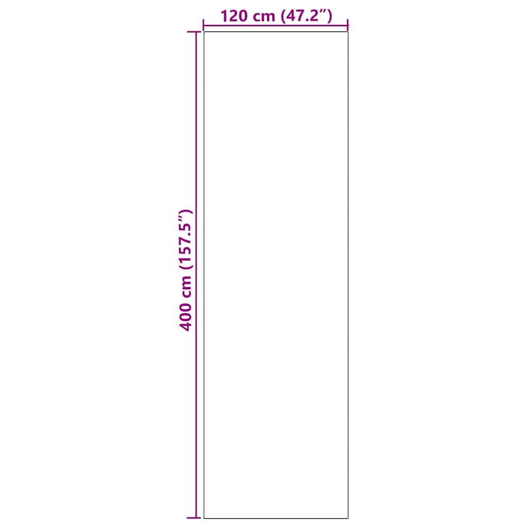 Durų kilimėlis Cianas ir Juodas 120 x 400 cm Poliamidas ir PVC