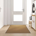 Durų kilimėlis Kremas ir juoda 120 x 250 cm Poliamidas ir PVC