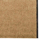 Durų kilimėlis Kremas ir juoda 120 x 350 cm Poliamidas ir PVC