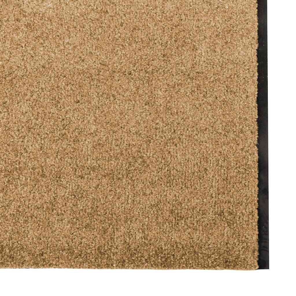 Durų kilimėlis Kremas ir juoda 120 x 400 cm Poliamidas ir PVC