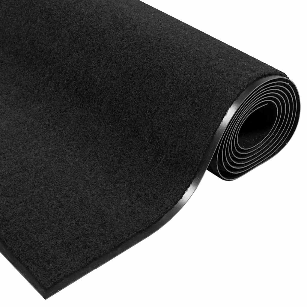 Durų kilimėlis Kita Juoda 60 x 180 cm Polipropilenas ir vinilas