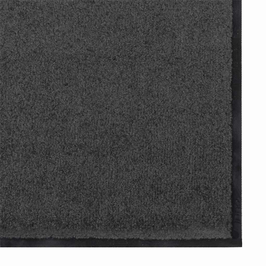 Durų kilimėlis Kita Antracito ir juoda 120 x 250 cm