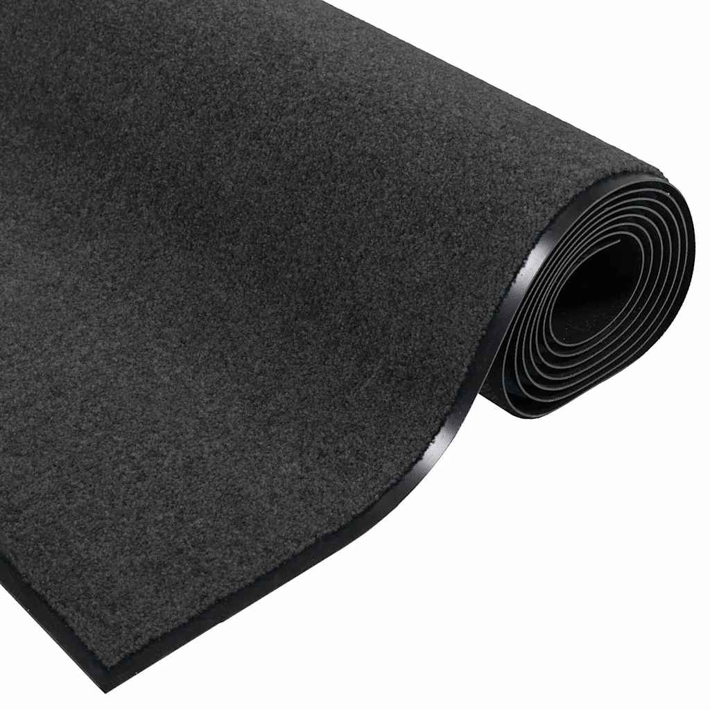 Durų kilimėlis Kita Antracito ir juoda 120 x 250 cm
