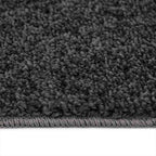 Neslystantis plaukuotas kilimas Tamsiai pilka 200 x 200 cm PP