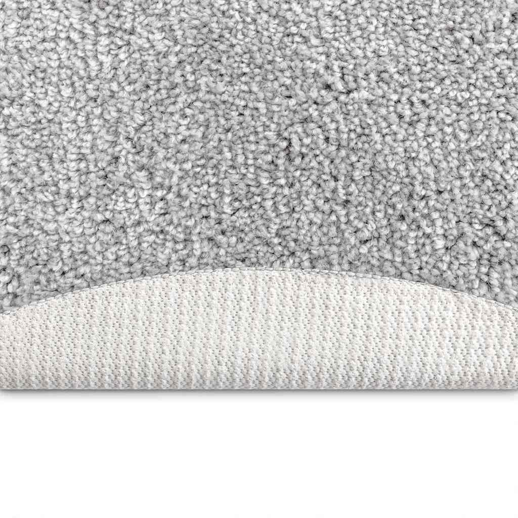 Neslystantis plaukuotas kilimas Pilka 120 x 120 cm PP