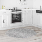 Neslystantis plaukuotas kilimas Pilka 120 x 120 cm PP