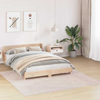 Neslystantis plaukuotas kilimas Kreminė 200 x 200 cm PP