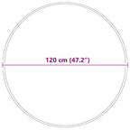 Neslystantis plaukuotas kilimas Kreminė 120 x 120 cm PP