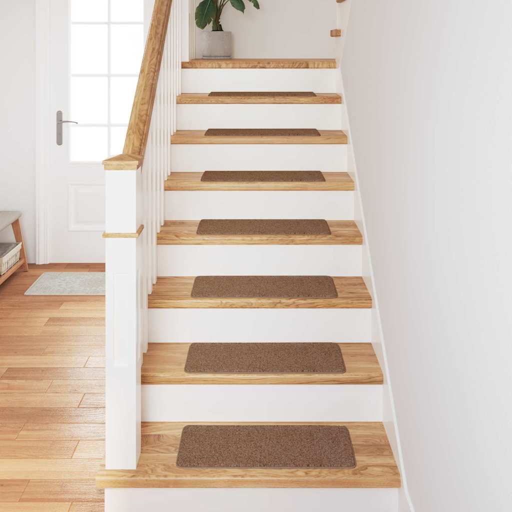 Slydimui atsparūs laiptų kilimėliai 15 pcs Geltona 60 x 25 cm