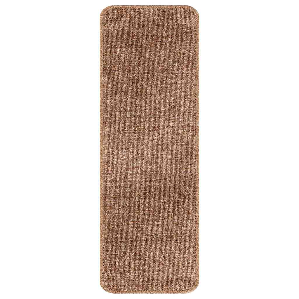 Slydimui atsparūs laiptų kilimėliai 15 pcs Geltona 60 x 25 cm