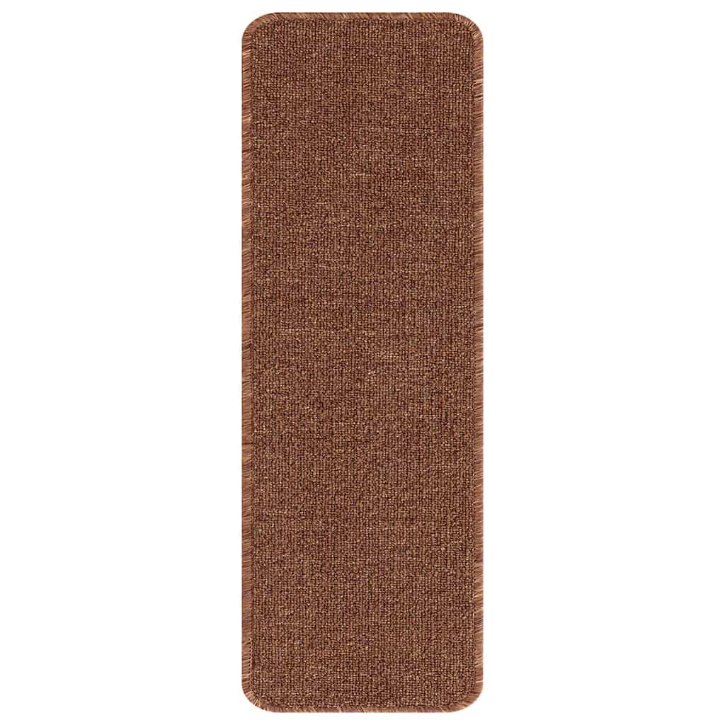 Slydimui atsparūs laiptų kilimėliai 15 pcs Geltona 60 x 25 cm