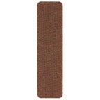 Slydimui atsparūs laiptų kilimėliai 15 pcs Geltona 75 x 20 cm