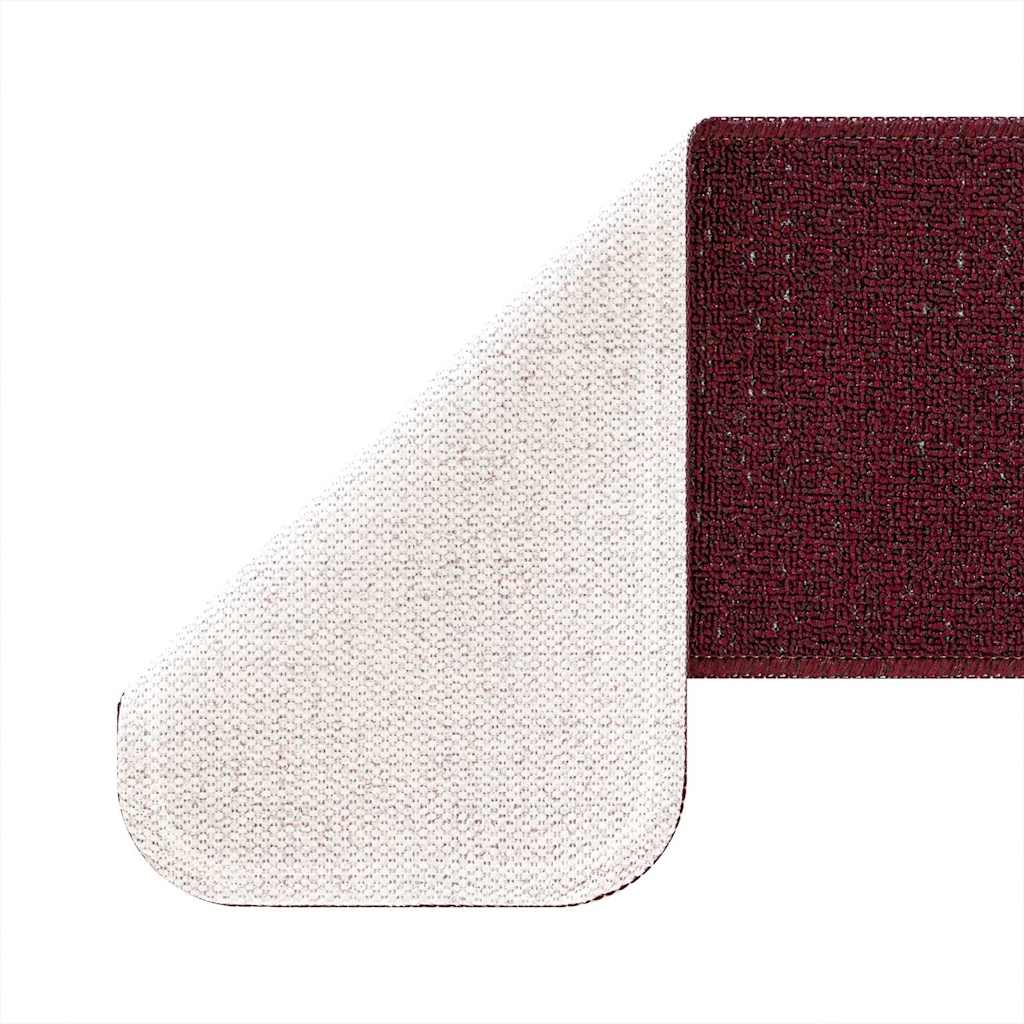 Slydimui atsparūs laiptų kilimėliai 15 pcs Vyšninė 60 x 25 cm