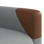 Elektrinis atlošiamas krėslas, šviesiai pilkos spalvos, audinys