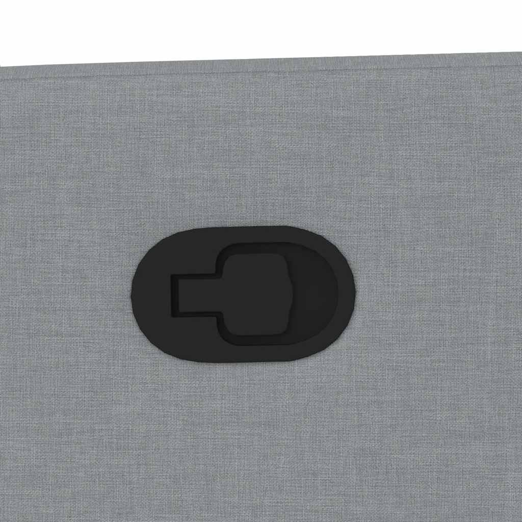 Atlošiamas krėslas, šviesiai pilkos spalvos, audinys