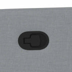 Atlošiamas krėslas, šviesiai pilkos spalvos, audinys