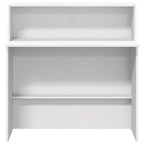 Registratūros stalas, baltas, 100x50x103,5 cm, inžinerinė mediena