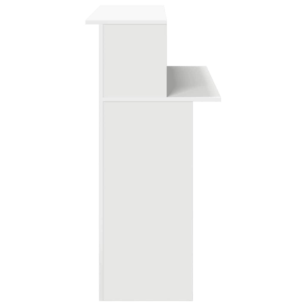 Registratūros stalas, baltas, 100x50x103,5 cm, inžinerinė mediena