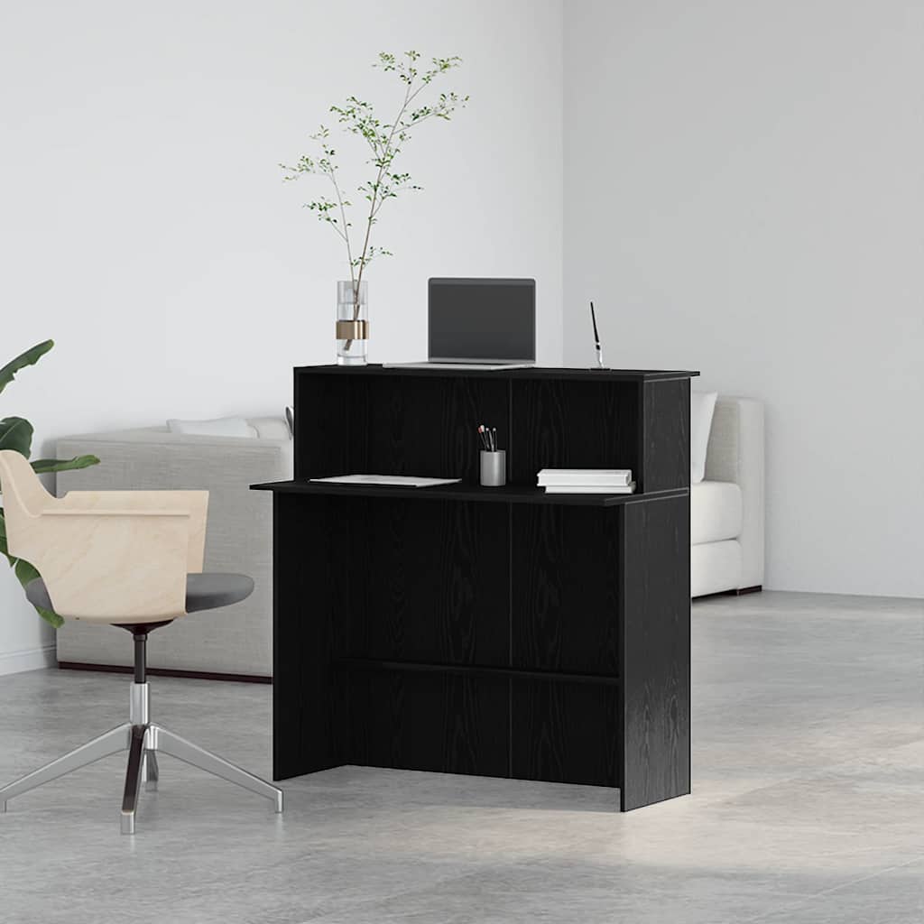 Registratūra Juoda 100x50x103,5 cm apdirbta mediena