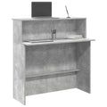 Registratūra, betono pilkas, 100x50x103,5 cm, apdirbta mediena