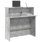 Registratūra, betono pilkas, 100x50x103,5 cm, apdirbta mediena