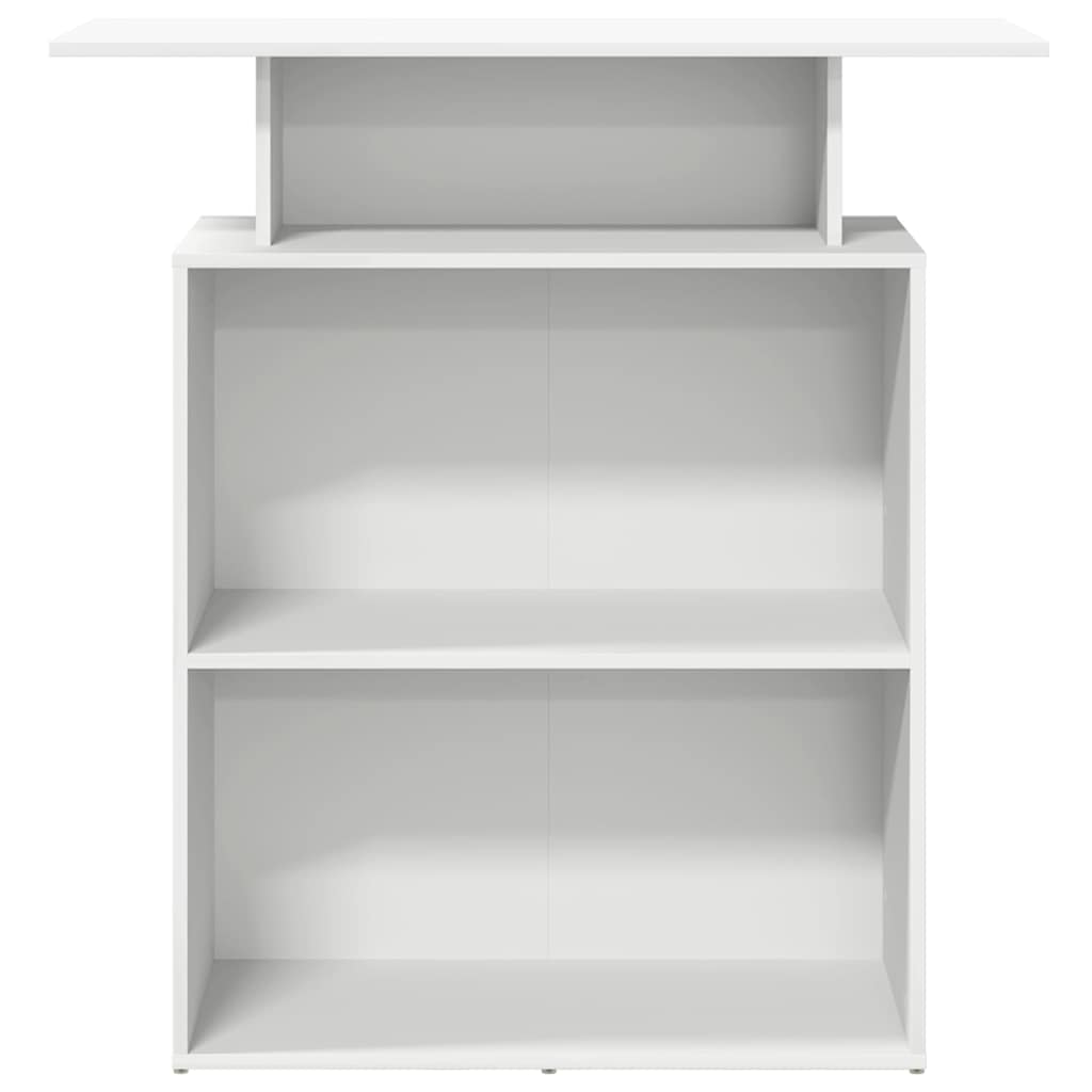 Registratūros stalas, baltas, 100x40x104 cm, inžinerinė mediena