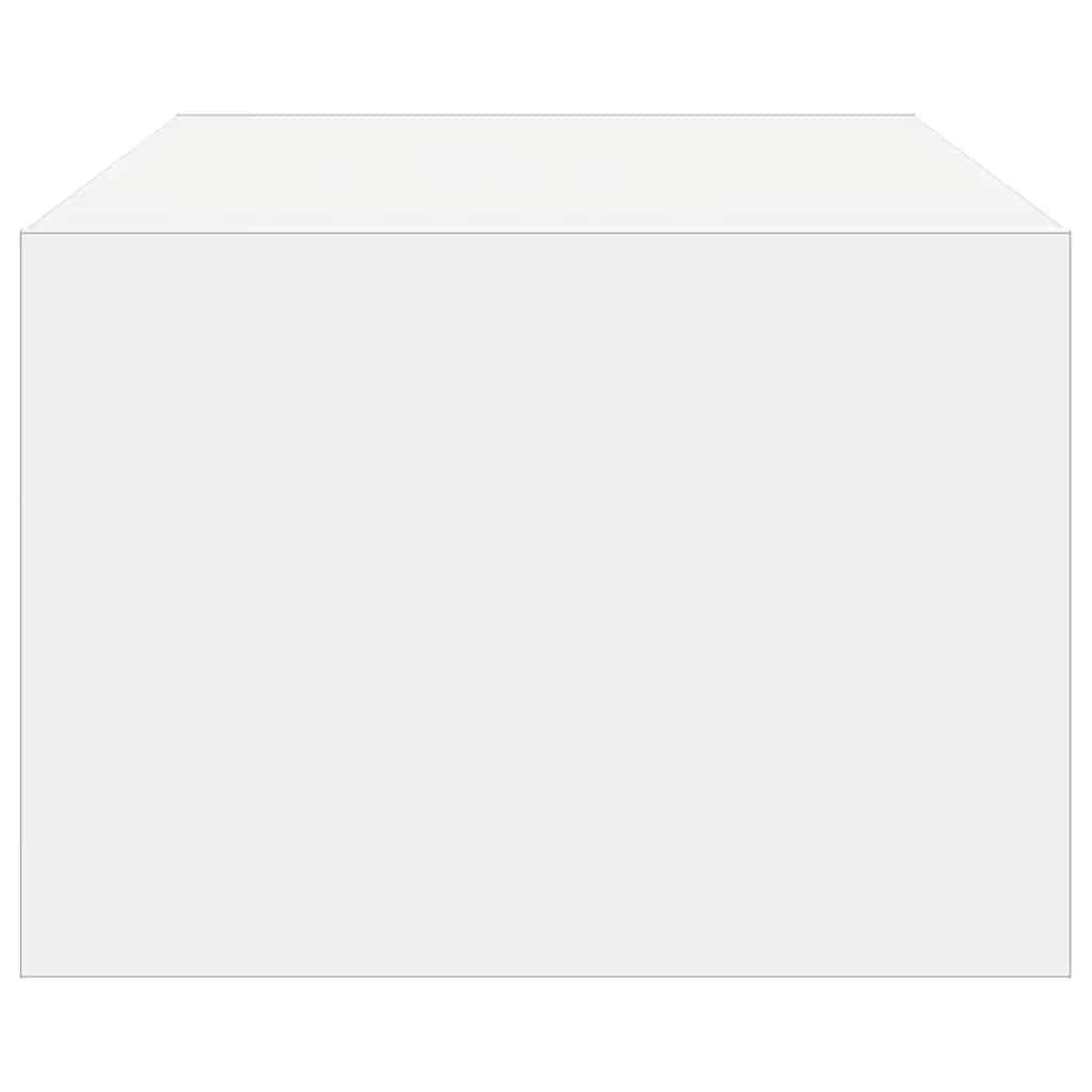 Televizoriaus spintelė su LED apšvietimu, balta, 100X35,5x25 cm