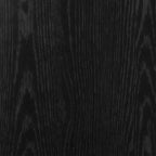 Rašomasis stalas su lentynomis, juodas, 100x45x140cm, mediena