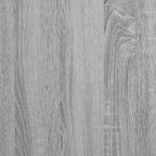 Rašomasis stalas su lentynomis, pilkas, 100x45x140cm, mediena
