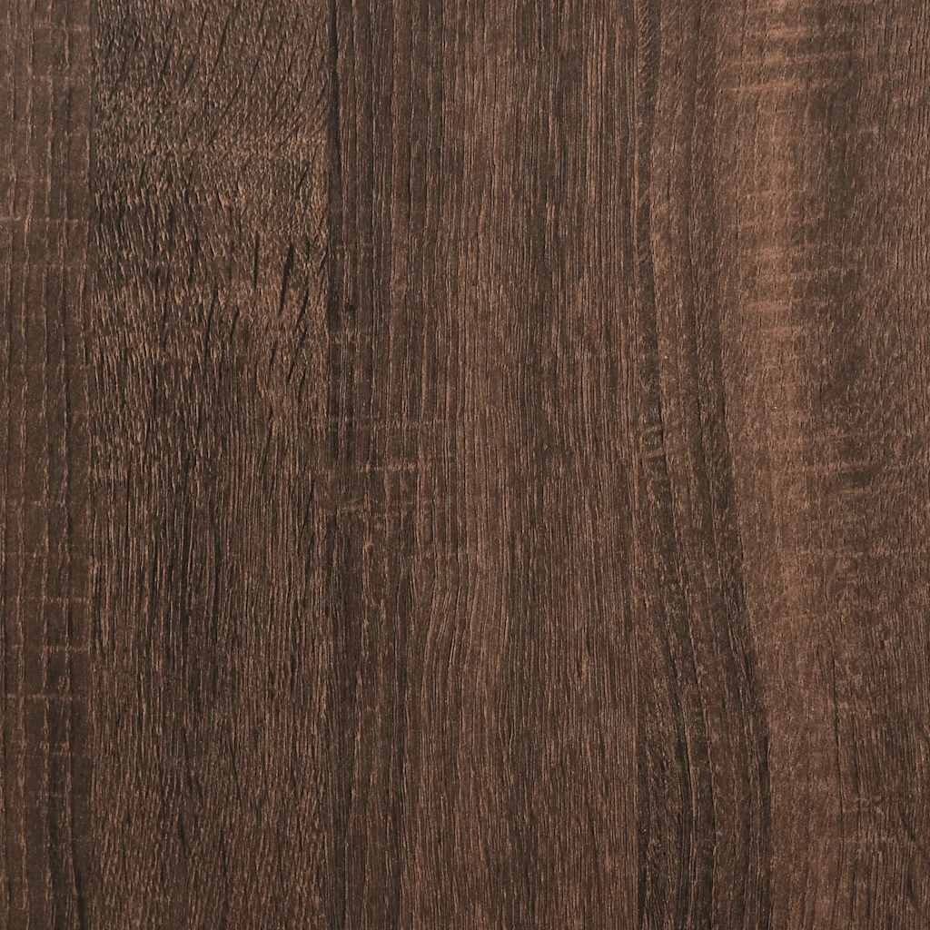 Rašomasis stalas su lentynomis, rudas, 100x45x140cm, mediena