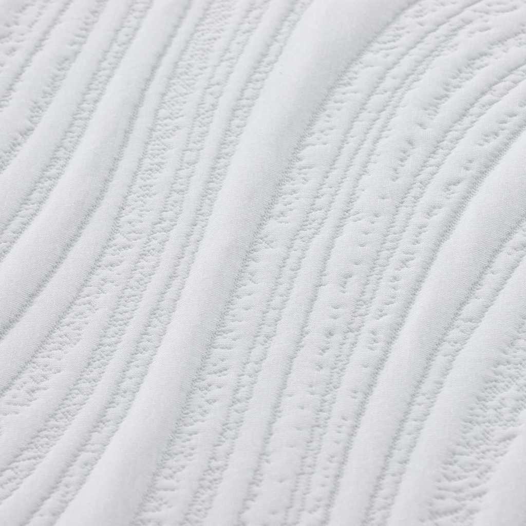 Čiužinys, baltas ir pilkas 200 x 200 cm, Žakardinis audinys