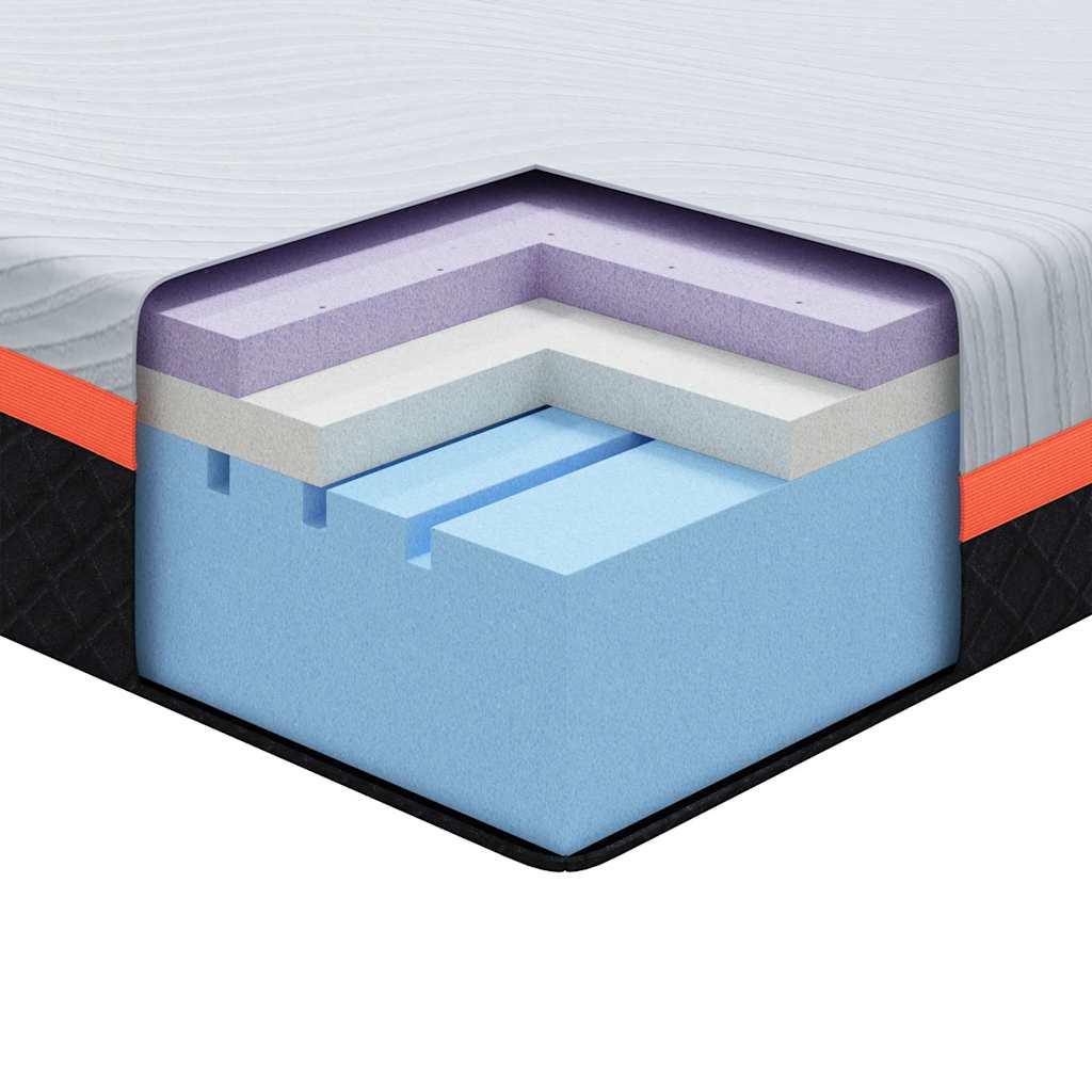 Čiužinys, baltas ir pilkas 200 x 200 cm, Žakardinis audinys