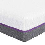 „Memory Foam“ čiužinys, vidutinio kietumo, baltas ir pilkas