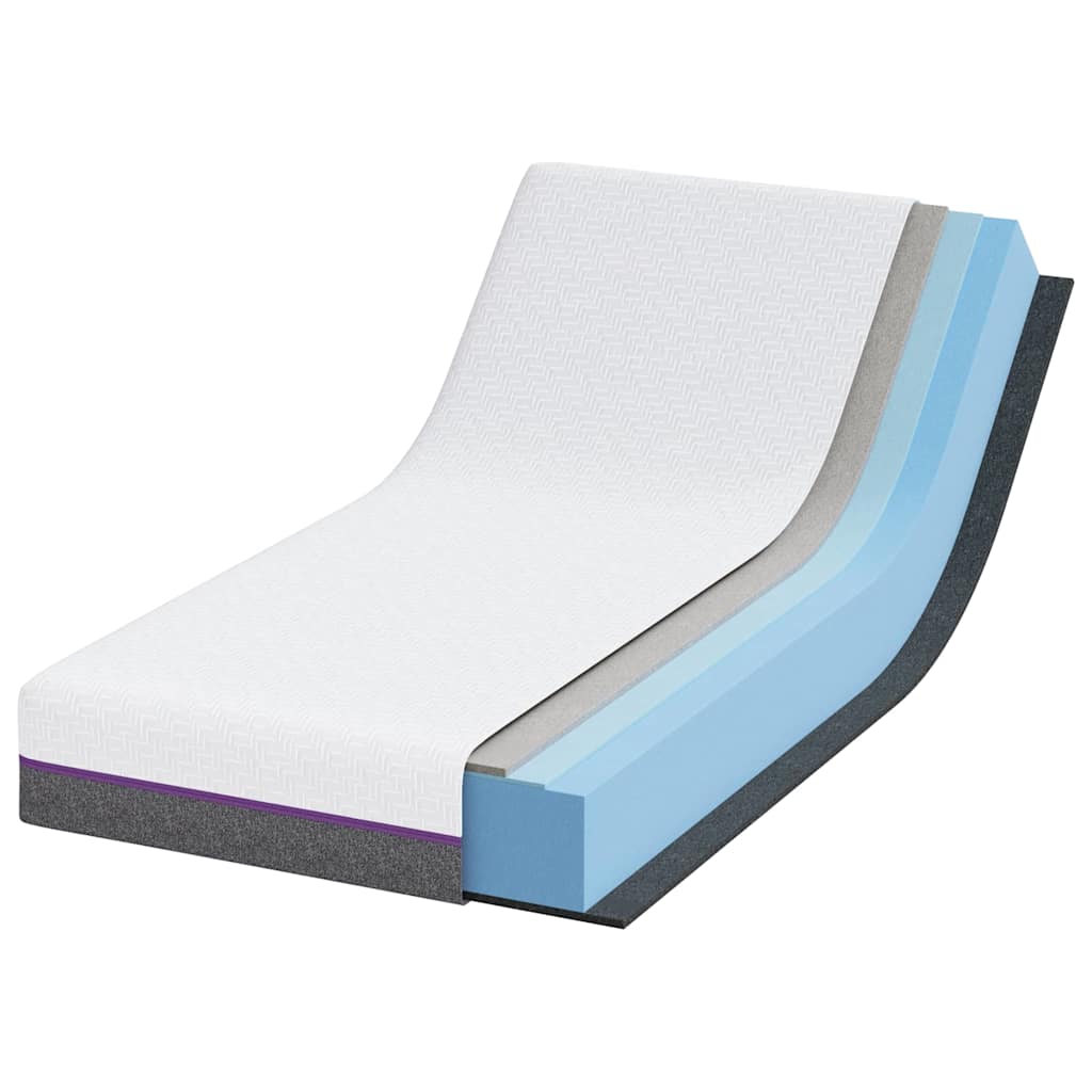 „Memory Foam“ čiužinys, vidutinio kietumo, baltas ir pilkas