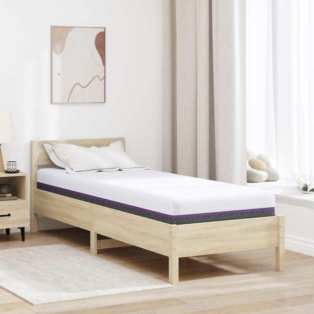 Čiužinys Balta ir pilka 80 x 200 cm Žakardinis audinys