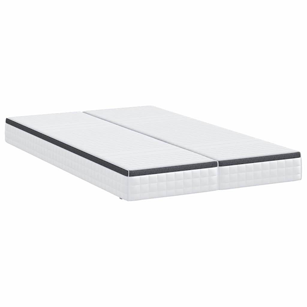 Čiužinys 2 pcs Balta ir pilka 60 x 200 cm Bonell spyruoklė
