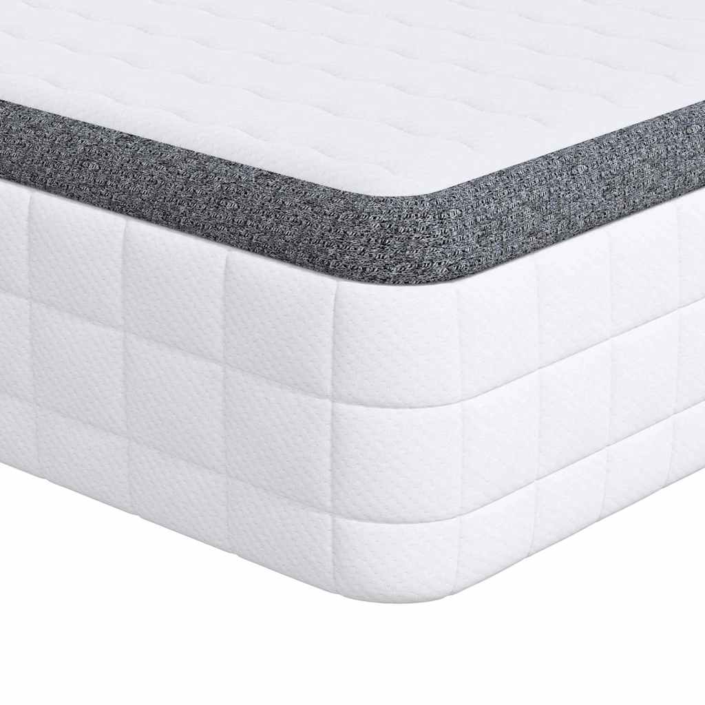 Čiužinys 2 pcs Balta ir pilka 70 x 190 cm Bonell spyruoklė
