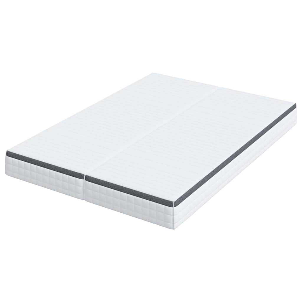 Čiužinys 2 pcs Balta ir pilka 70 x 200 cm Bonell spyruoklė