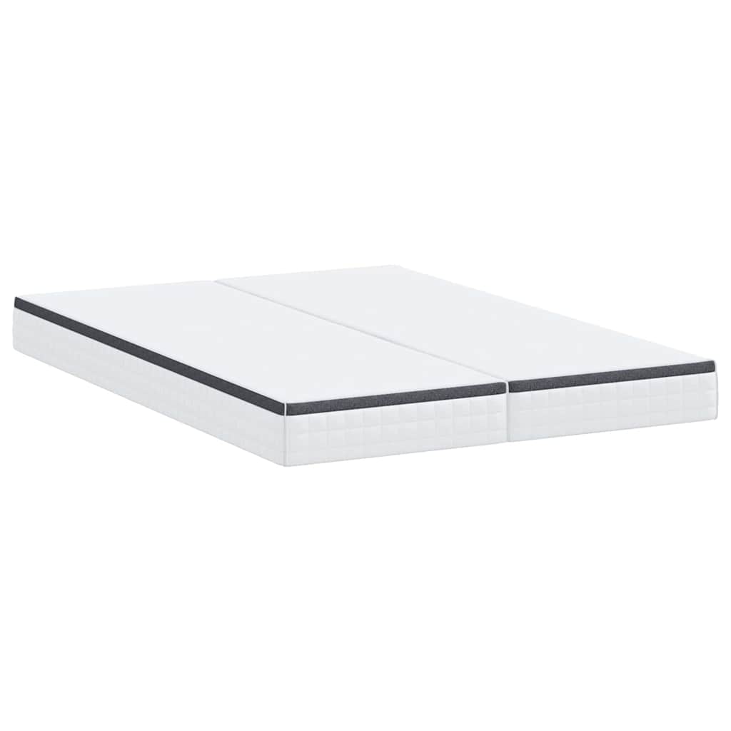 Čiužinys 2 pcs Balta ir pilka 70 x 200 cm Bonell spyruoklė