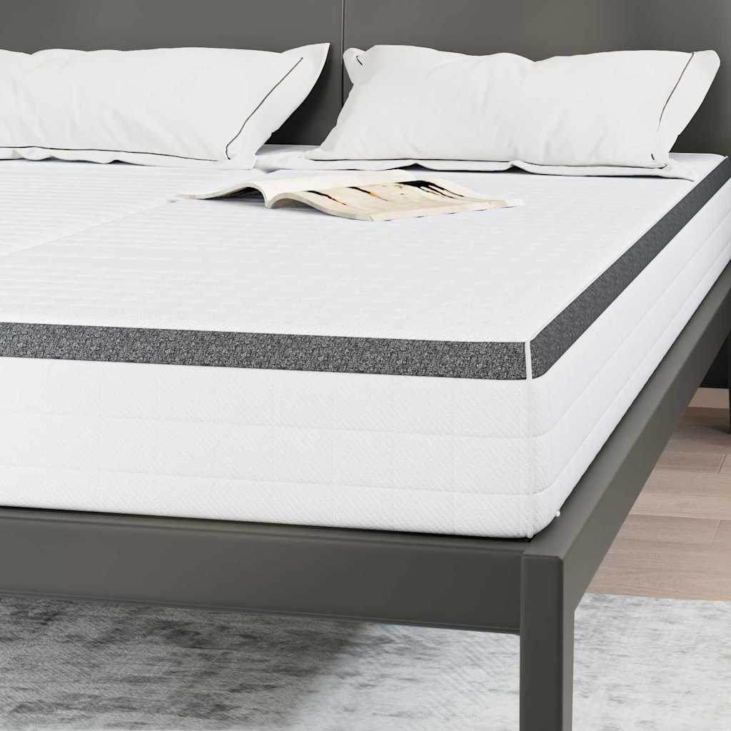 Čiužinys 2 pcs Balta ir pilka 80 x 200 cm Bonell spyruoklė