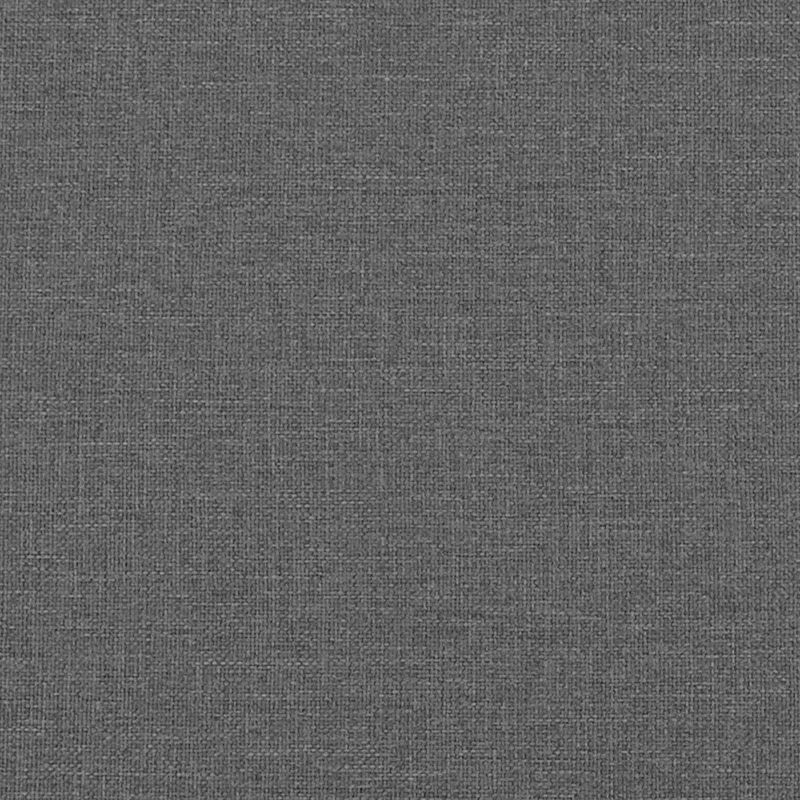 Sofa 3 pcs Tamsiai pilka Lino mišinio audinys