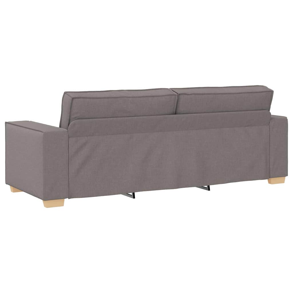 Trivietė sofa, pilkai ruda, 180 cm, audinys